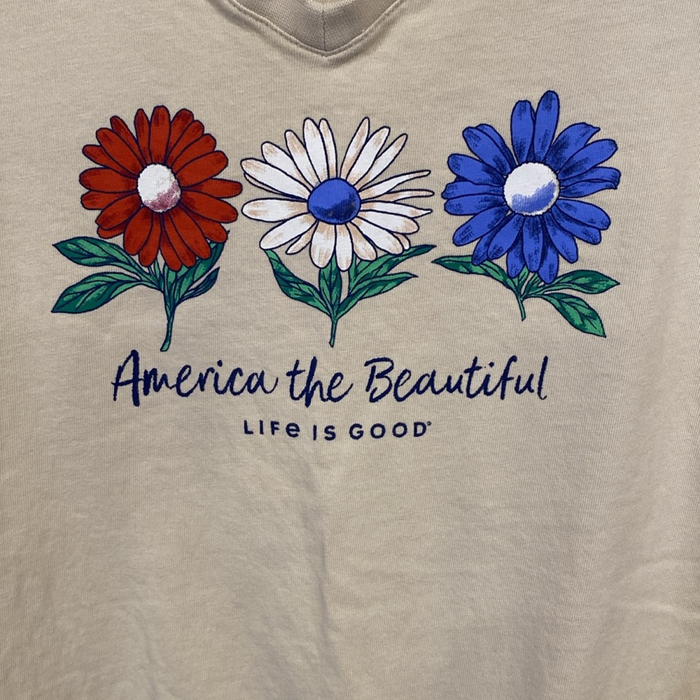 Womens life is good T-shirt size medium - Picture 2 of 4